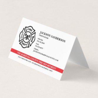 Customizable Fire Department Logo Firefighter