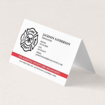 Customizable Fire Department Logo Firefighter