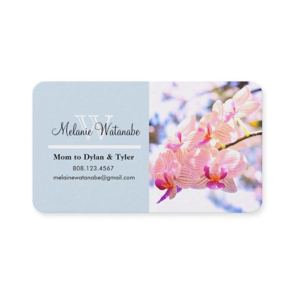 Customizable floral mommy calling card
