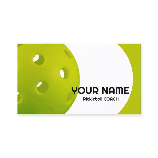 Customizable Green realistic pickleball