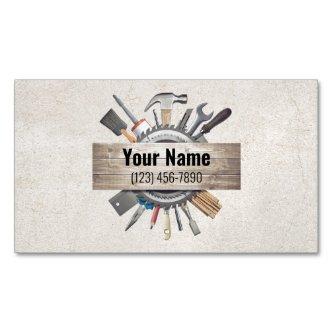 Customizable handyman contractor tools textured  magnet