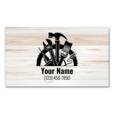 Customizable handyman tools wood  magnet