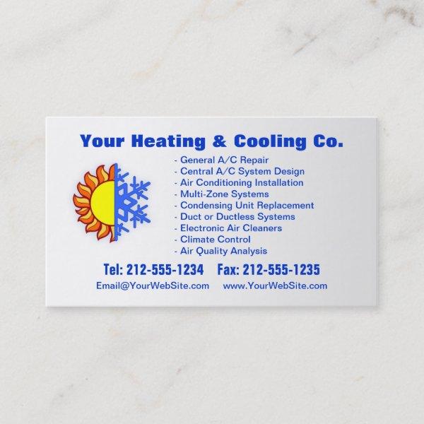 CUSTOMIZABLE Heating & Cooling
