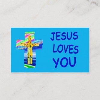 Customizable Holy Cross Jesus Loves You