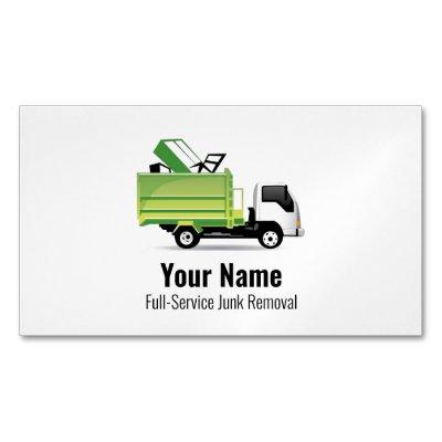 Customizable junk waste removal company  magnet