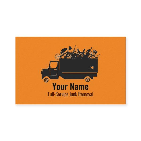 Customizable junk waste removal company orange