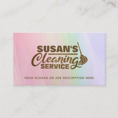 Customizable Pastel Pink Cleaning