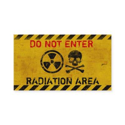 Customizable Radiation Hazard Sign