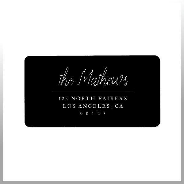 Customizable Return Address Label