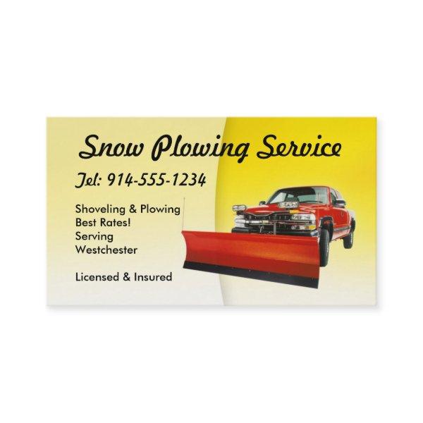 CUSTOMIZABLE Snow Plowing Yellow