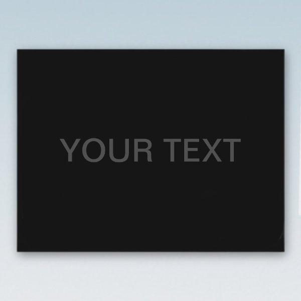 Customizable Text | Bold Modern Black & Dark Grey Postcard