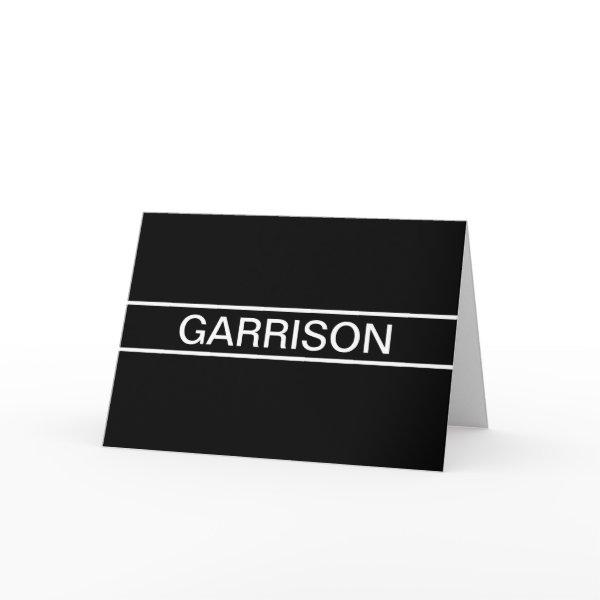 Customizable Text | Bold Modern Black & White Card