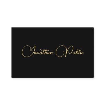 Customizable Typography Script Black Template