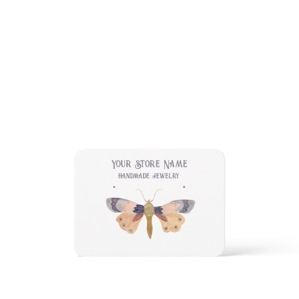 Customizable Watercolor Moth Jewelry Display