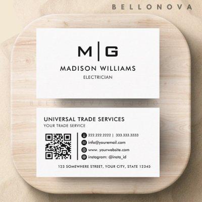 Customizable White And Black  Professional