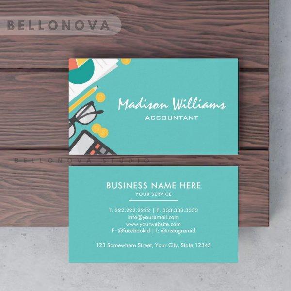 Customizable White Bright Blue Professional