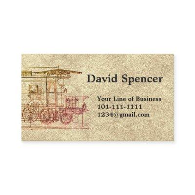 Customize both sides of Stone & Locomotive Drawing