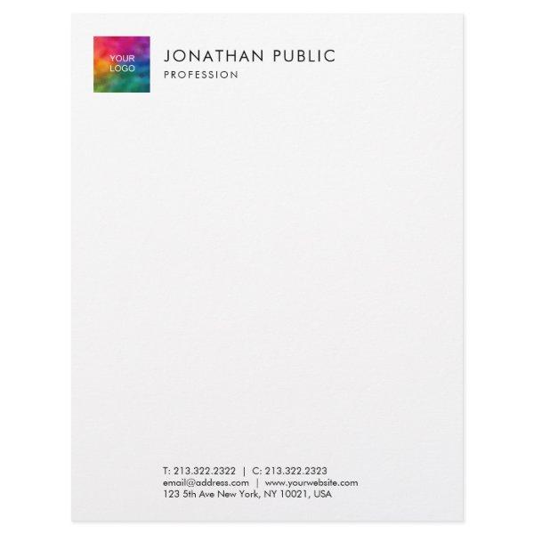 Customize Business Company Logo Here Template Letterhead