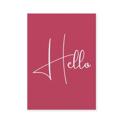 Customize Elegant Modern Vertical Template Hello
