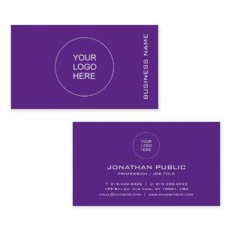 Customize Logo Elegant Royal Purple Template