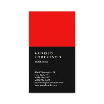 Customize Red Black Professional