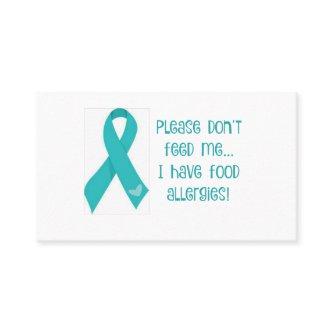 Customize Your Own Food Allergy Hand Out Cards