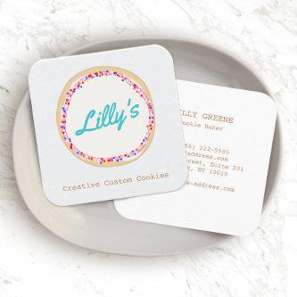 Customized Bakery Personalized Cookie Logo Square