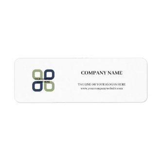 Customized Company Logo With Business Slogan Label
