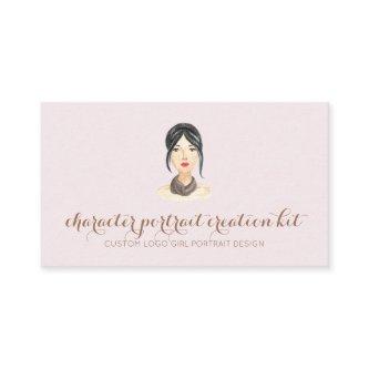 Customized portrait character hair style