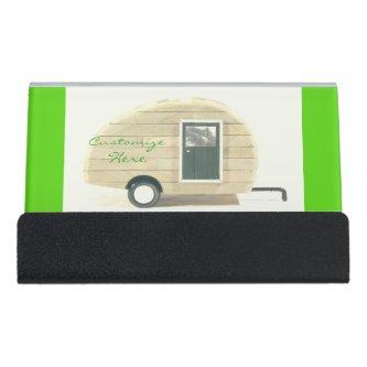 Customized Retro Vintage teardrop camper Desk  Holder