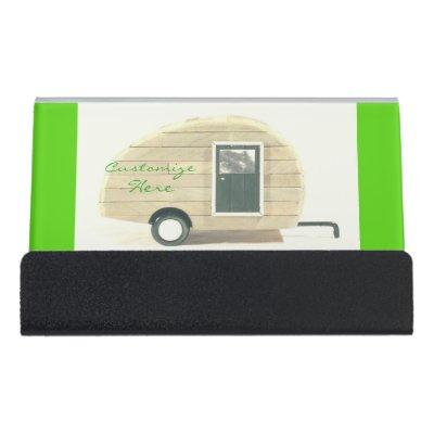Customized Retro Vintage teardrop camper Desk  Holder