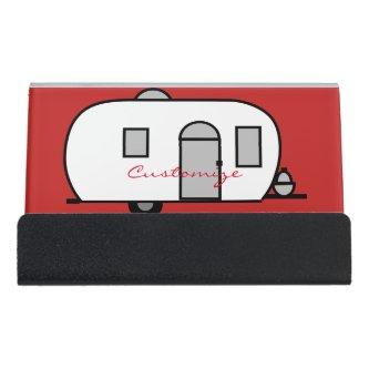 Customized Rounded Gypsy tiny caravan Desk  Holder