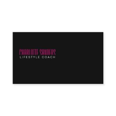 Cut Typeface (hot pink) black background