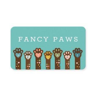 Cute Adorable Heart Shape Animal Pet Paws