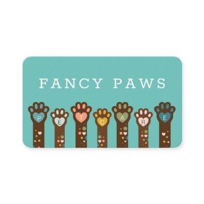 Cute Adorable Heart Shape Animal Pet Paws