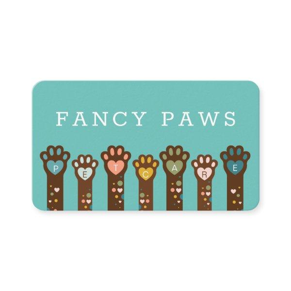 Cute Adorable Heart Shape Animal Pet Paws