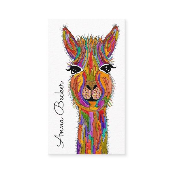 Cute and Colorful Llama