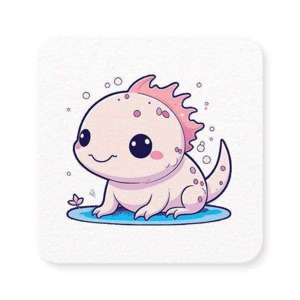 cute axolotl philosopher square