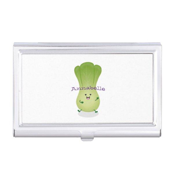 Cute baby bok choy cartoon illustration  case
