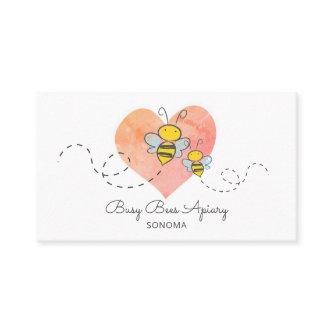 Cute Bee Apiary Beekeeper Logo