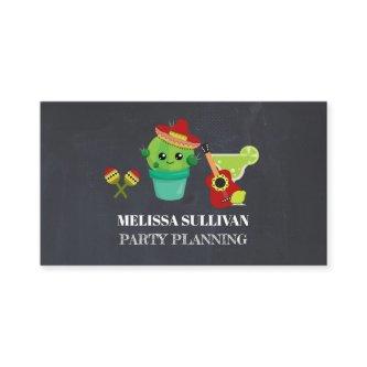Cute Big-Eyed Cactus in Red Sombrero Party Planner