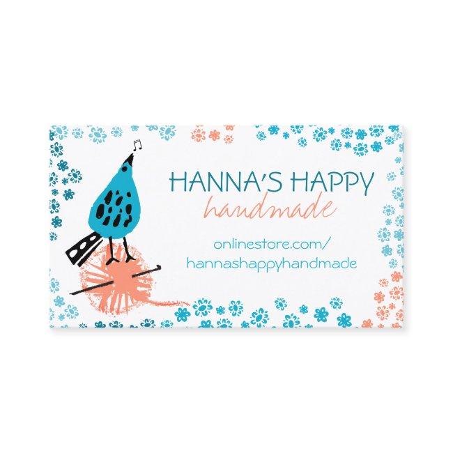 Cute bird crochet hook yarn knitter homespun