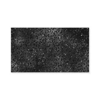 Cute Black Cheetah Leopard Skin Print Pattern