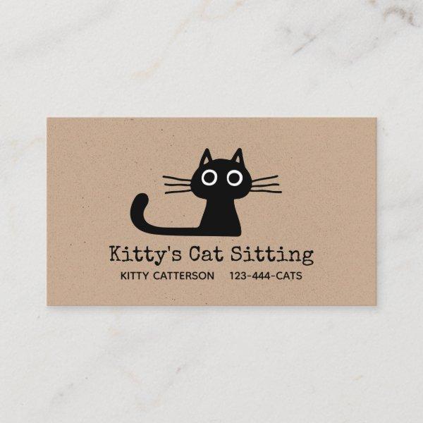 Cute Black Kitty Cat | Fun Feline | Quirky Animal