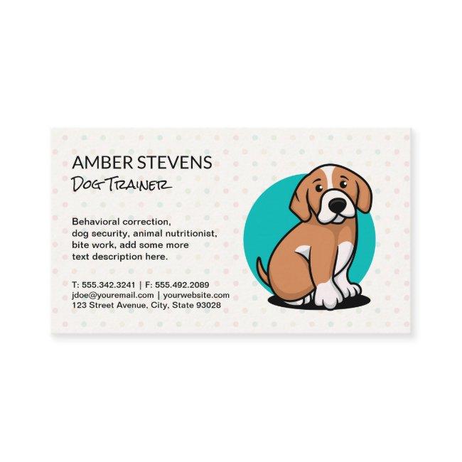 Cute Brown Dog Logo