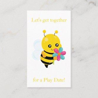 Cute Bumble Bee Playdate Calling Card