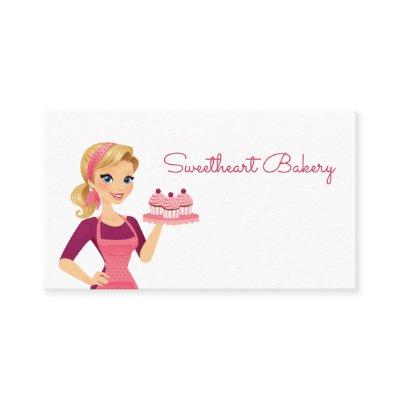 Cute Cartoon Cupcake Girl Food Bakery Pastry Shop