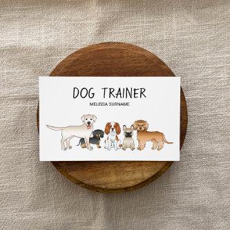 Cute Cartoon Dogs Illustration - Dog Trainer