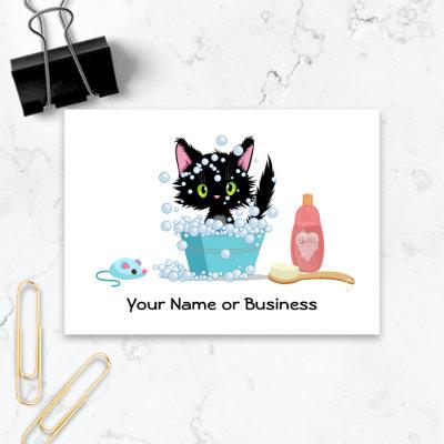 Cute Cat Bath Pet Grooming