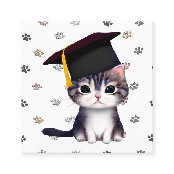 Cute Cat Graduation Day is a significant milestone Square